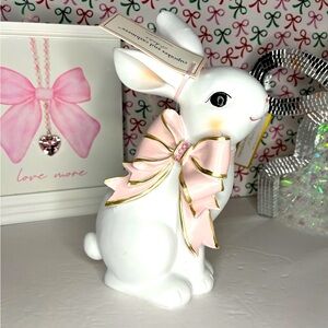Pink bow Easter bunny